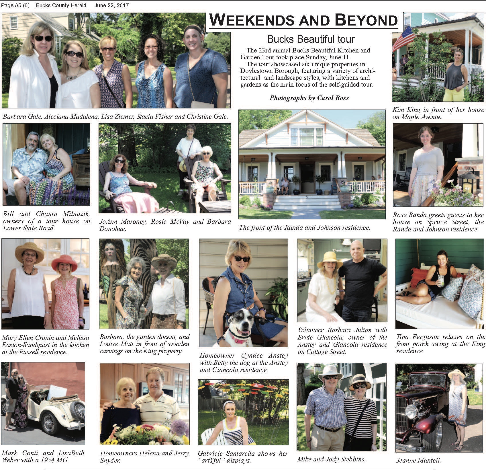 Bucks County Herald 6-22-17 2017 Kitchen & Garden Tour